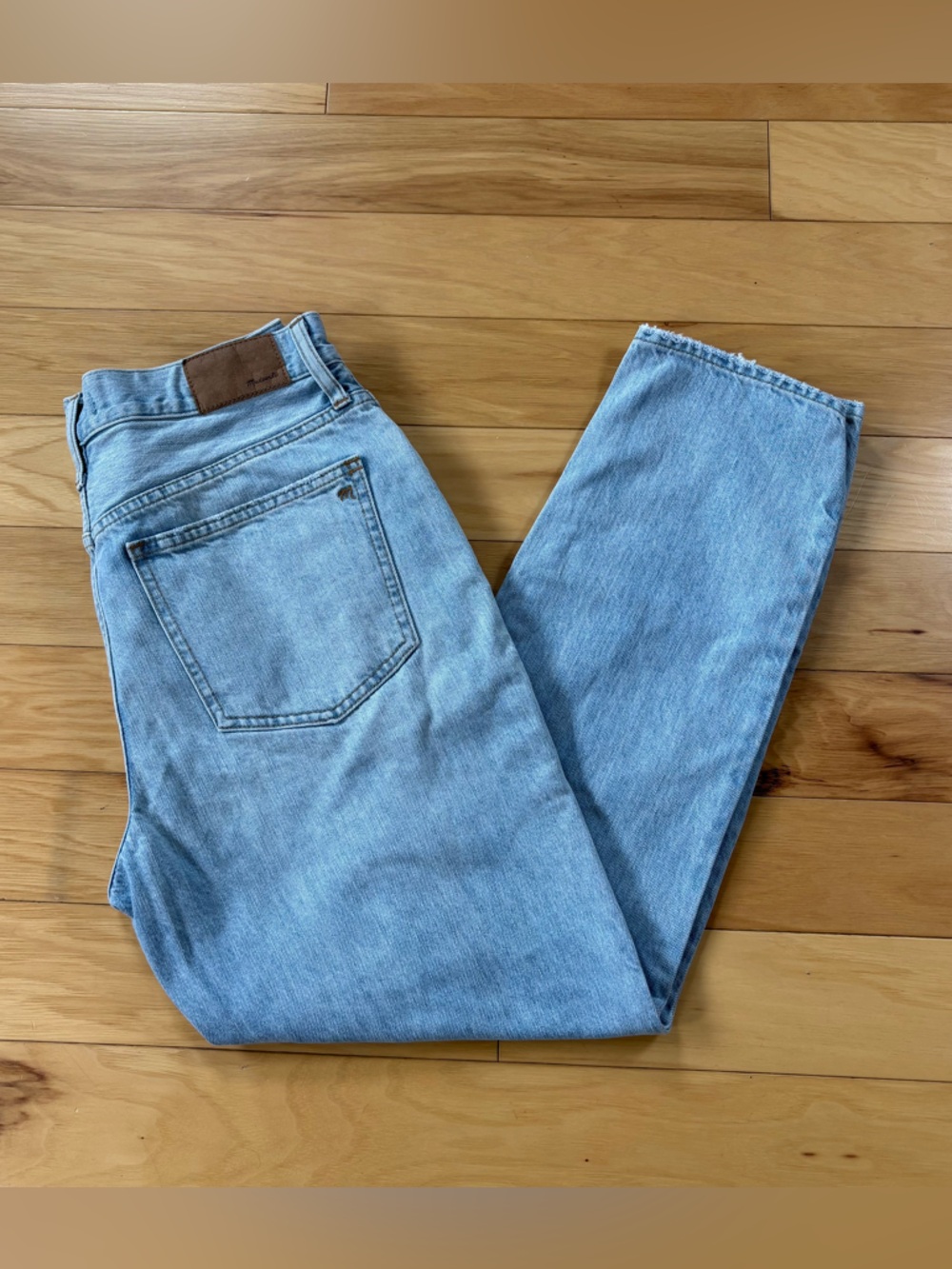 Madewell Perfect Vintage Jeans Womens Sz 28 Light Wash Tapered High Rise Denim